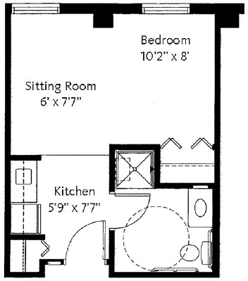 Avalon Square specialty care suite A floorplan.