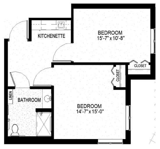 Semi private suite floor plan