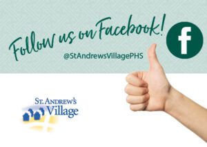 Follow St. Andrew's Village on Facebook.