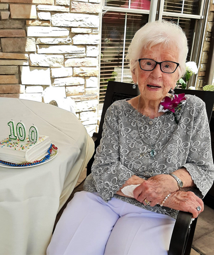 Delores celebrated her 100th birthday with family and friends at Waverly Gardens.