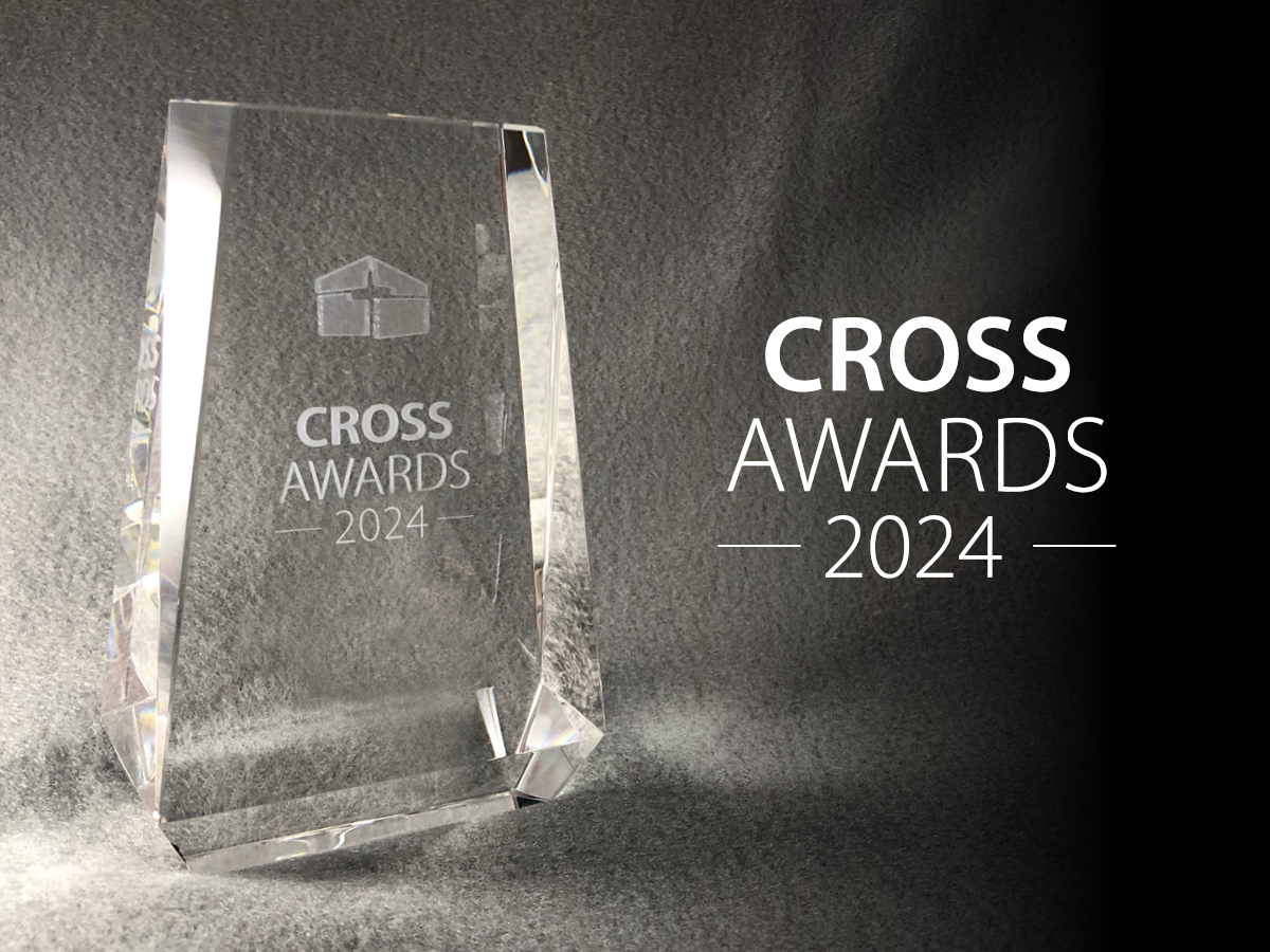 Image of CROSS Award trophy.