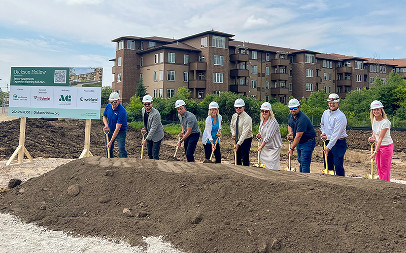 Community leaders break ground for new development at Dickson Hollow.